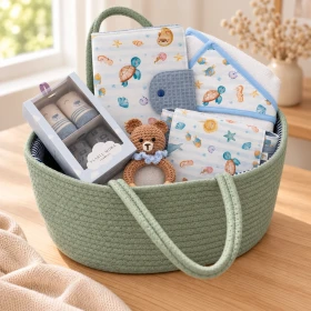 Cesta regalo bebé Completa