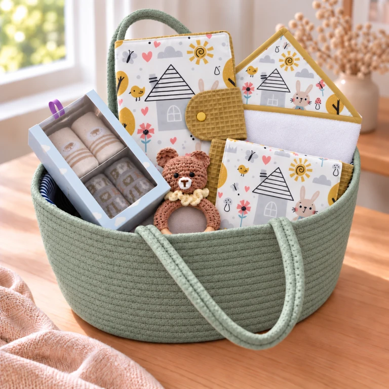 Cesta regalo bebé Completa La casita de Conejo