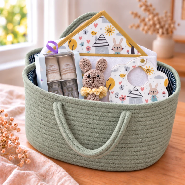 Cesta regalo bebé Plus La casita de Conejo