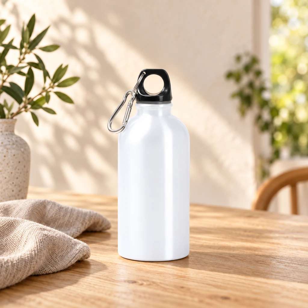 Botella térmica personalizada con mosquetón de 350 ml