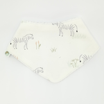 Babero bandana de punto Zebras