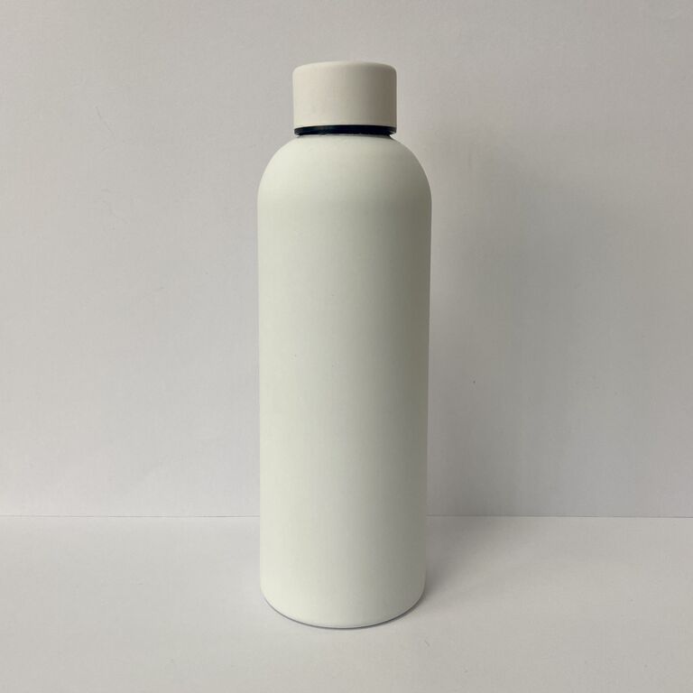 Botella blanca personalizada con nombre