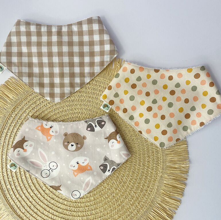 Pack de tres bandanas estampadas