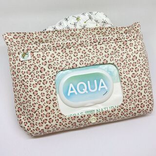 Neceser portapañales y toallitas leopardo rosa