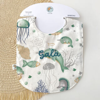 Babero ocean mint