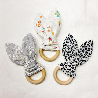 Mordedor orejas conejo personalizado