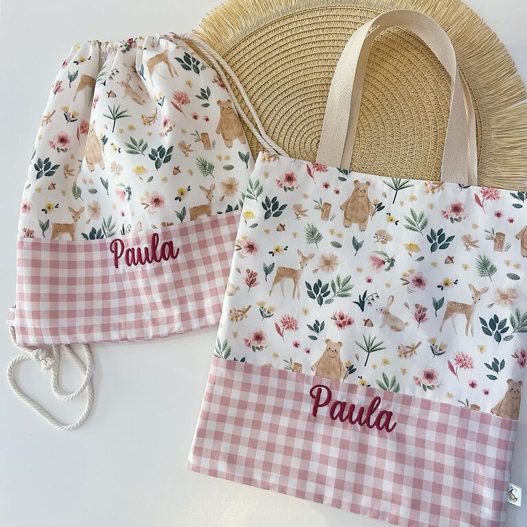 Pack mochila saco y bolsa con asas personalizadas